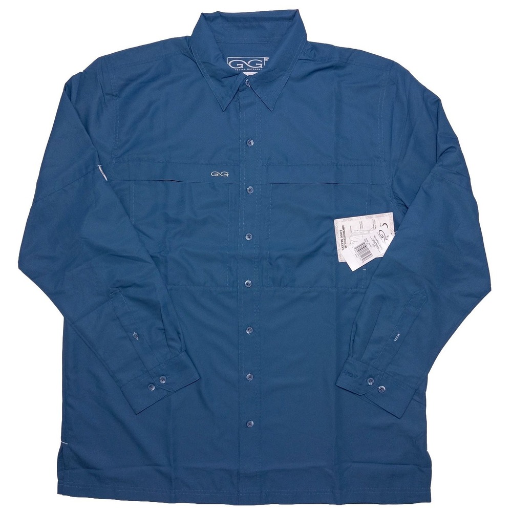 GAMEGUARD Long Sleeve MicroFiber Shirt Marlex Anew Blue XL ~ New